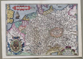 Old map of Germany by Abraham Ortelius
