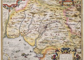 Old map of Andalusia by Ortelius