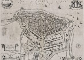 Old map of Medemblik by Joan Blaeu, 1652