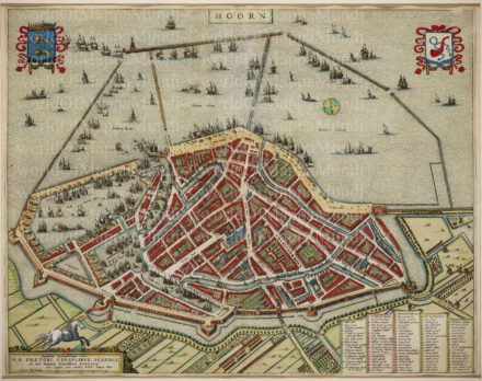 Hoorn by Joan Blaeu, STedenatlas