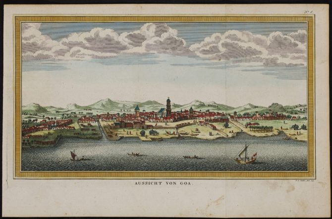 View of Goa by Jacques Nicolas Bellin 1751