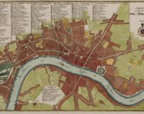 Old map of London by Nicolas de Fer, 1705