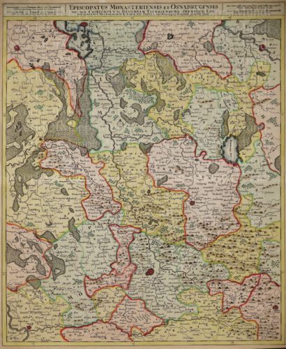 Diocese of Münster and Osnabrück by Danckaerts, 1696