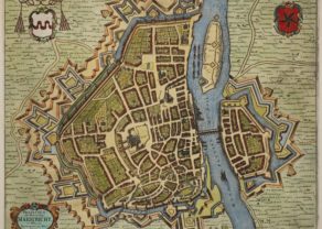 Maastricht, large city map by Frederik de Wit, 1695