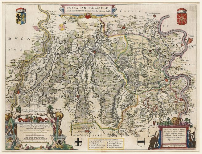 Map of Fossa Eugeniana by Blaeu