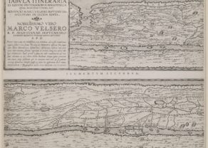 Set of four maps of Peutinger by Ortelius, 1624