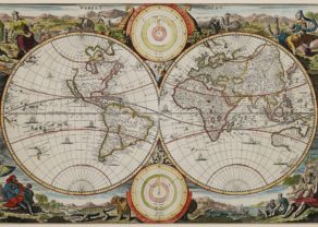 old map of the World by Daniël Stoopendaal, 1710