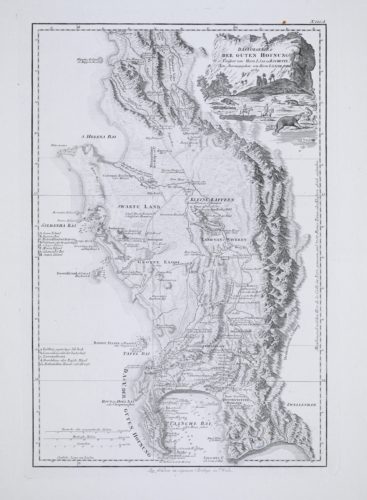 Large map of Cape of Good hope by Schraembl after de la Rochette, 1789