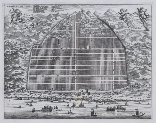 View of Kanton by Meurs, 1665, published in Dapper