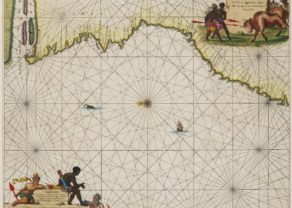 chart of the coast of Angola with the Zaire river, by van Keulen