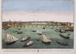 Optica print 1700 Westminster bridge in London