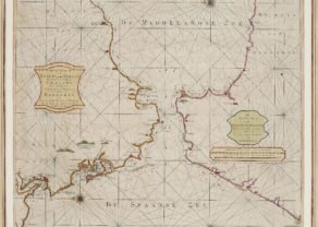 Old map of the Strait of Gibraltar by van Keulen, 1717