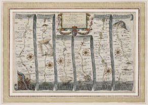 Old map by John Ogilby, 1674