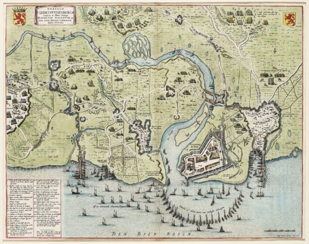 Old map of Geertruidenberg, Blaeu, 1649