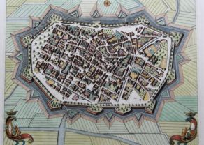 Old map of Lucca by Pierre Mortier, 1705