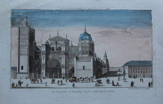 Toledo (cathedral), optica print by Daumont