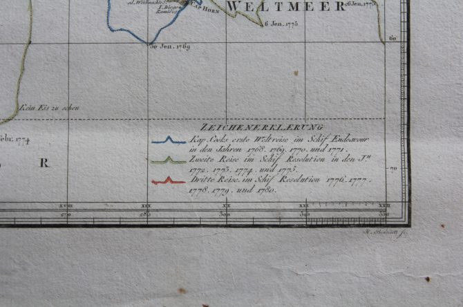 Travels and discoveries by James Cook (Western Hemisphere: journeys), 1789, by Roberts and Schraembl