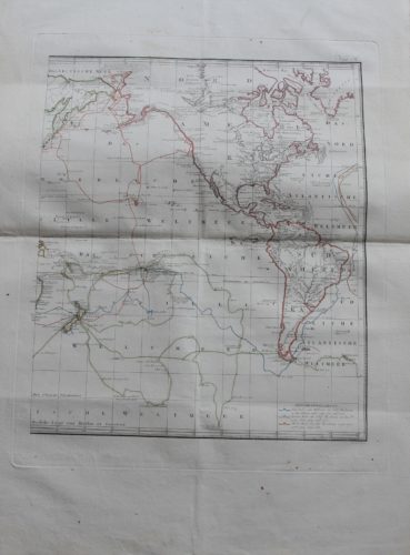 Travels and discoveries by James Cook (Western Hemisphere), 1789, by Roberts and Schraembl