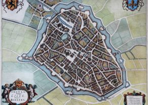 Old and rare map of Lille by Janssonius