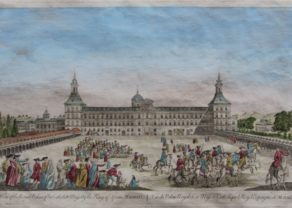 Optica print Madrid, Royal Palace, N.N., 1780