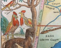 Old map of Southeast Asia (Tabula Asiae XI), detail 2, by Münster