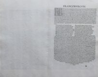 Old map of Frankenberg on the Eder (verso) by Braun and Hogenberg, 1581
