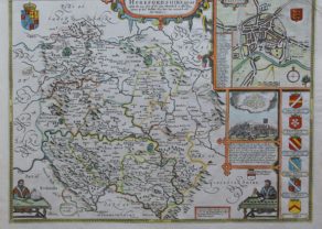 Old map of Herefordshire by John Speed, 1676