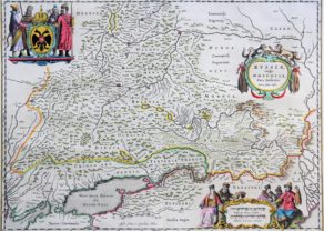 old map (17th century) of South Russia by Blaeu (Theatrum Orbis Terrarum)