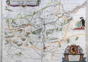 old map (17th century) of Duchy of Namur by Blaeu