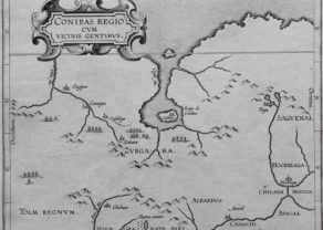 Old original map of Central Canada by Wytfliet