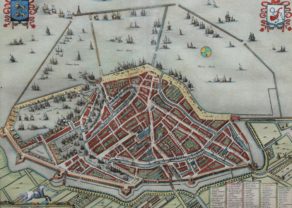 Old original citymap of Hoorn by Blaeu