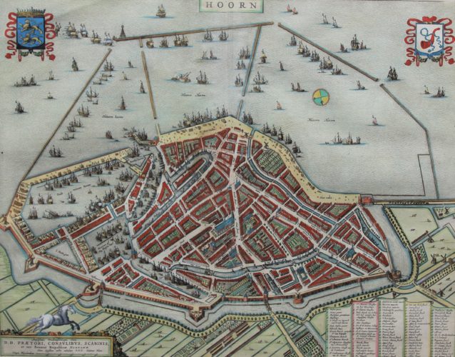 Old original citymap of Hoorn by Blaeu
