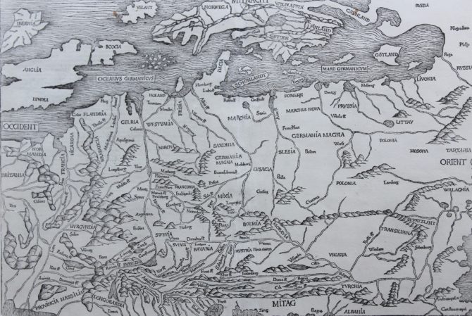 One of the oldest maps of Europe by Hartman Schedel, 1493