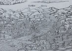 Superb old woodcut view of Firenze or Florence by Muenster 1550
