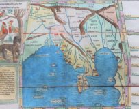Old map 1542 of South East Asia (Gulf of Bengal) by Muenster