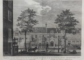 Old view of headquarters of the Dutch East India Company, by Fouquet jr., published in 1783