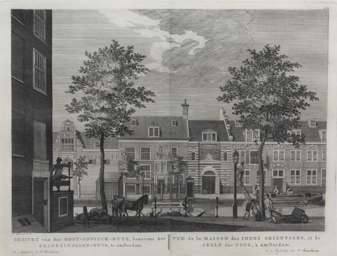 Old view of headquarters of the Dutch East India Company, by Fouquet jr., published in 1783