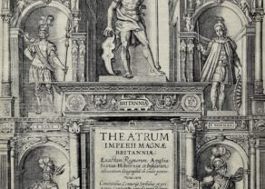 Title page of Theatrum Imperii Magnae Britanniae of John Speed, 1616
