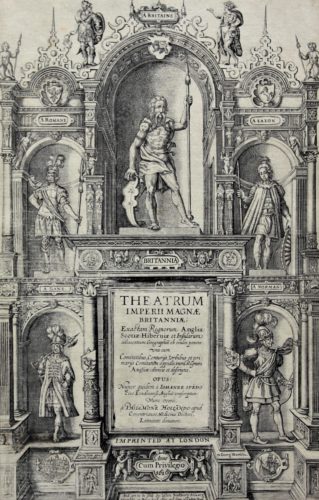 Title page of Theatrum Imperii Magnae Britanniae of John Speed, 1616