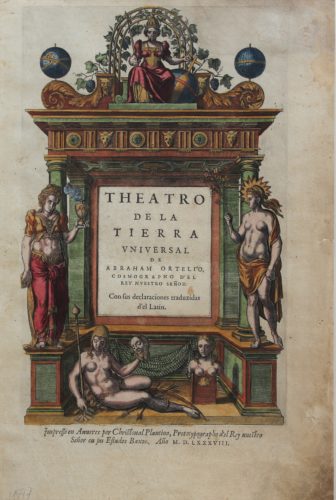 Rare Spanish title page Theatrum Orbis Terrarum, Ortelius
