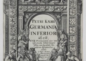 Old title page of Germania Inferior by Kaerius, 1617