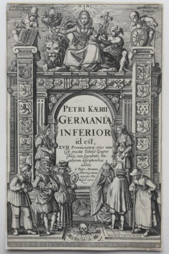 Old title page of Germania Inferior by Kaerius, 1617