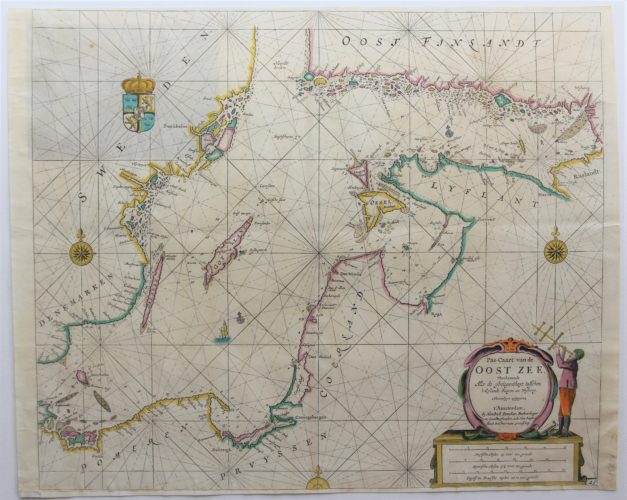 Old chart of the Baltic Sea by Doncker, 1660/1685