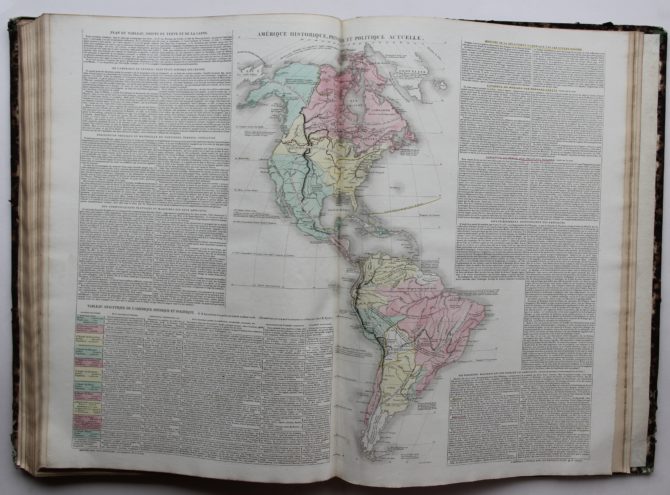 Atlas historique by de las Casas, 1835. French language with abundant information