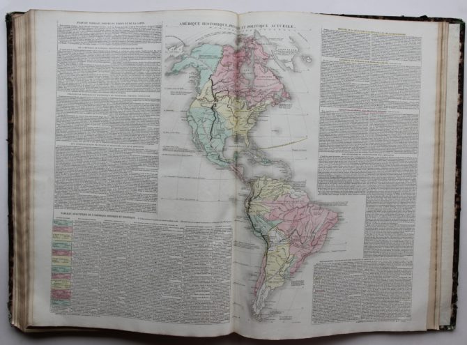 Atlas historique by de las Casas, 1835. French language with abundant information