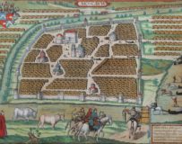 Old map of Moscou by Braun Hogenberg, 1575