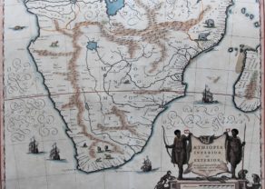 Superb old map of Southern Africa or Aethiopia inferior, by Blaeu 1635